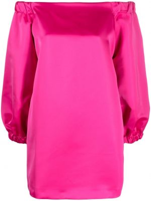 Saténové šaty Semicouture ružová