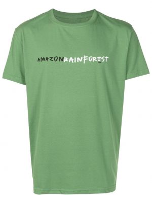 T-krekls ar apdruku Osklen zaļš