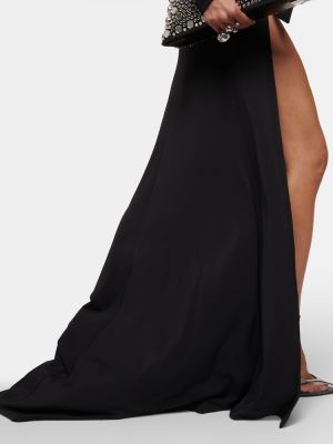 Μάξι φόρεμα The Attico μαύρο