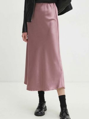 Midi suknja Answear Lab ružičasta