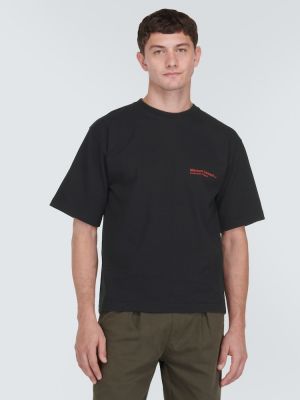 T-shirt di cotone in jersey Gr10k nero