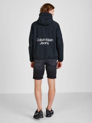 Geacă de blugi Calvin Klein Jeans negru