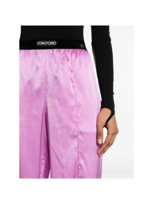 Proste spodnie Tom Ford fioletowe