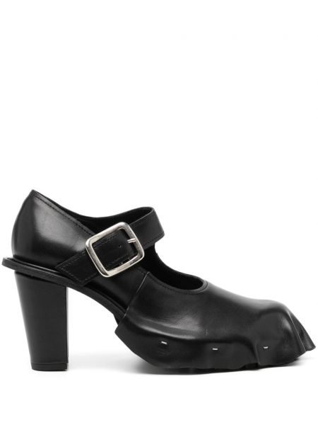 Læder mary jane pumps Comme Des Garçons sort