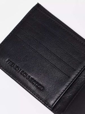 Классический кожаный кошелек French Connection черный