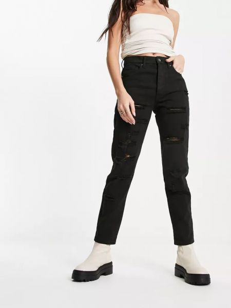 Рваные джинсы Armani Exchange черные