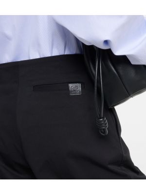 Bavlněné šortky cargo Loewe černé