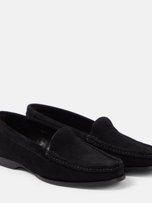 Loafers σουέντ The Row μαύρο