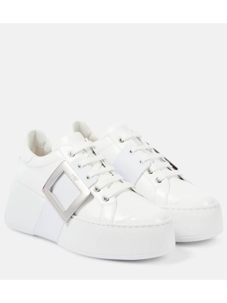 Läder sneakers Roger Vivier vit