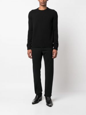 Jeansy skinny slim fit bawełniane Saint Laurent czarne