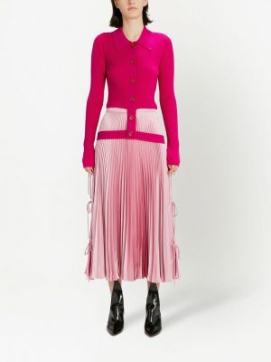 Plisserad kjol Christopher Kane rosa