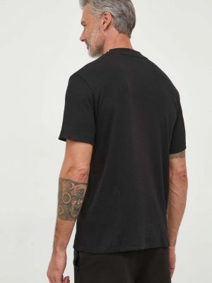 Tričko s aplikacemi Calvin Klein Jeans černé