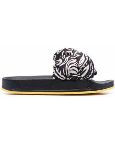 Brodert flip-flops La Doublej svart