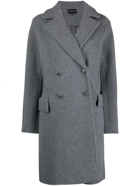 Kabát Emporio Armani sivá