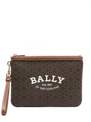 Trykt clutch Bally brun