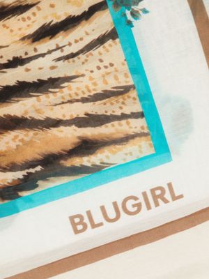 Echarpe à imprimé et imprimé rayures tigre Blugirl