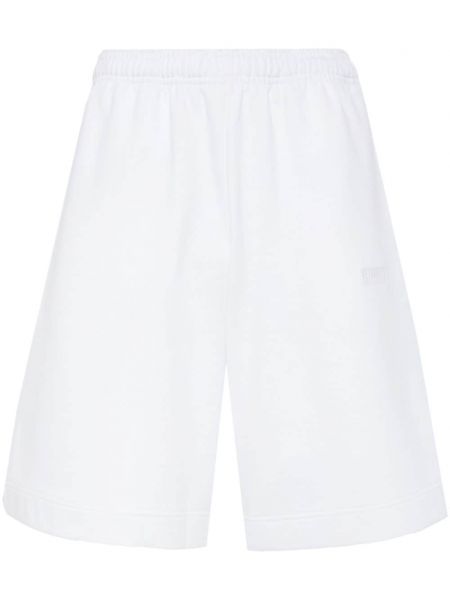 Shorts de sport brodeés Vetements blanc