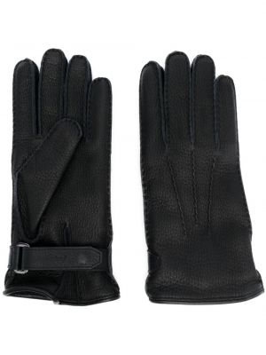 Кожени ръкавици Brioni черно