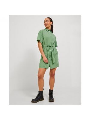 Mini vestido de lino Jack & Jones verde