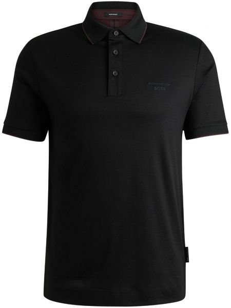 Poloshirt i bomuld Boss sort