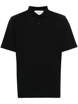 Jersey bombažna polo majica Lardini črna