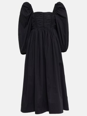 Bavlněné midi šaty Ulla Johnson černé