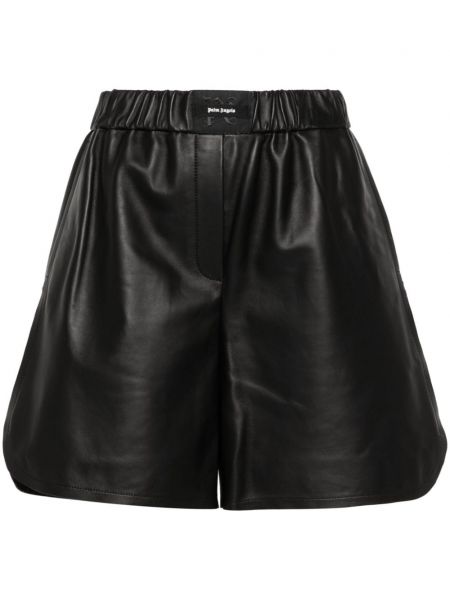 Læder shorts Palm Angels sort