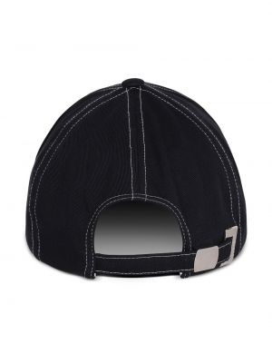 Medvilninis siuvinėtas kepurė su snapeliu Balmain juoda