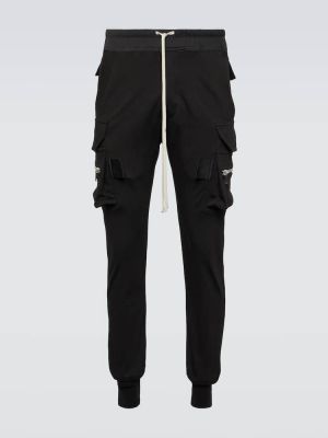 Pantalones de chándal de algodón Rick Owens negro