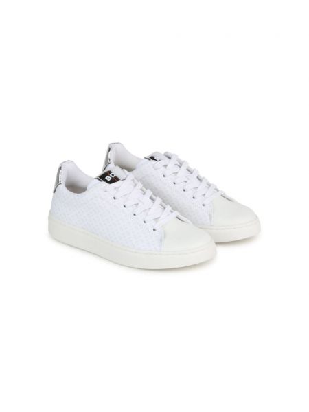 Jacquard sneakers for piger Boss Kidswear hvid