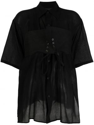Košile Yohji Yamamoto, černá