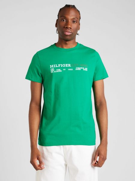 Marškinėliai Tommy Hilfiger žalia