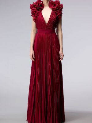 Красное вечернее платье Elie Saab