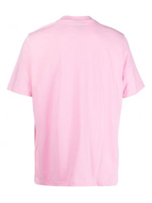 Koszulka bawełniana z nadrukiem Botter różowa