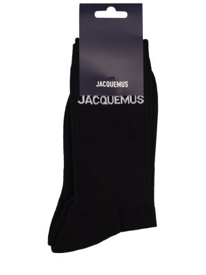 Calcetines de algodón Jacquemus negro