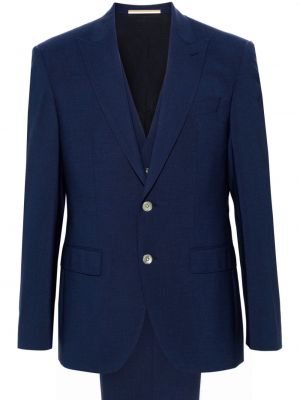 Vlněný oblek Boss modrý