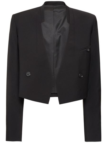 Yün blazer Helmut Lang siyah