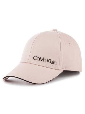 Kepurė su snapeliu Calvin Klein rožinė