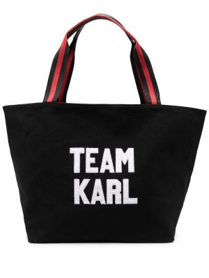 Trykt shoppingbag Karl Lagerfeld svart