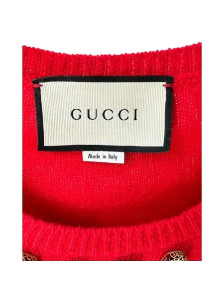 Top de lana Gucci Vintage rojo