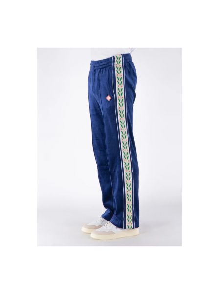 Terciopelo pantalones de chándal Casablanca azul