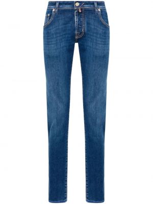 Blugi skinny slim fit Jacob Cohën albastru