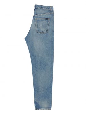 Slim fit kitsa lõikega teksapüksid Saint Laurent sinine