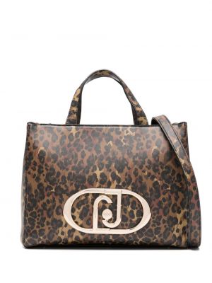 Nákupná taška s potlačou s leopardím vzorom Liu Jo