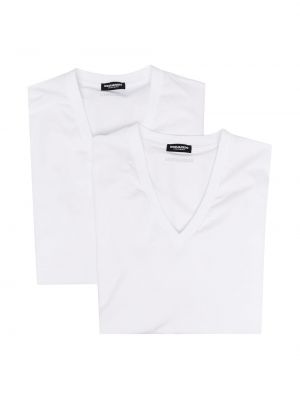 Koszula z nadrukiem Dsquared2 biała