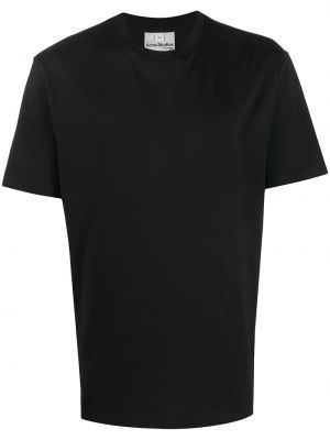T-shirt con scollo tondo Acne Studios nero