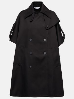 Bavlněný krátký kabát Max Mara černý