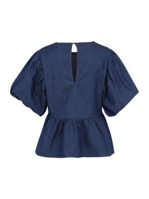 Блуза Selected Femme Petite синьо