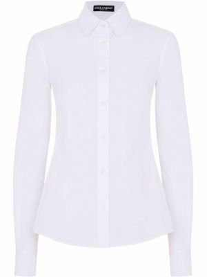 Marškiniai su sagomis Dolce & Gabbana balta