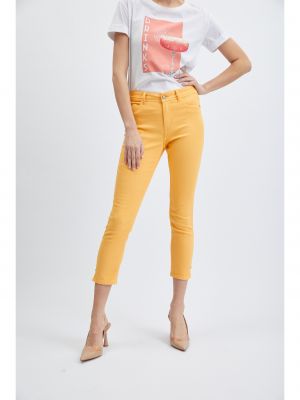 Skinny džíny Orsay oranžové